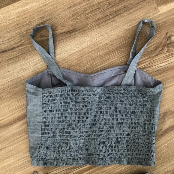 Xhilaration chambray 2 piece skirt set size small - Picture 8 of 9